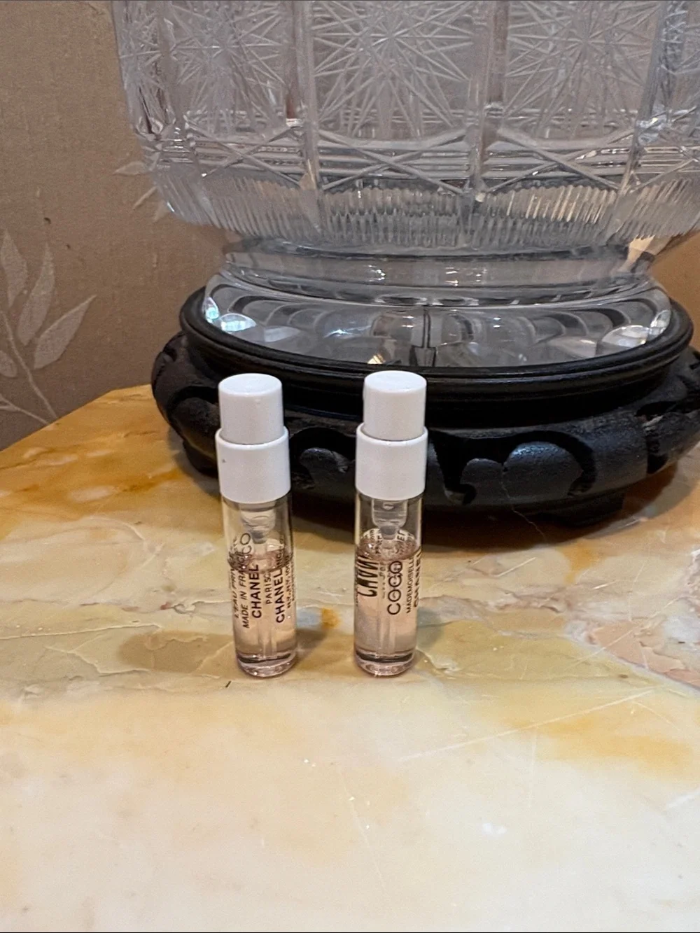 CHANEL Coco Mademoiselle Sample Vials - Clear with Soft Pink Liquid